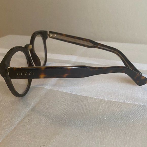 GUCCI Brown Havana Eyeglasses Frames GG0185O 006 50 21-145 - Picture 2 of 4